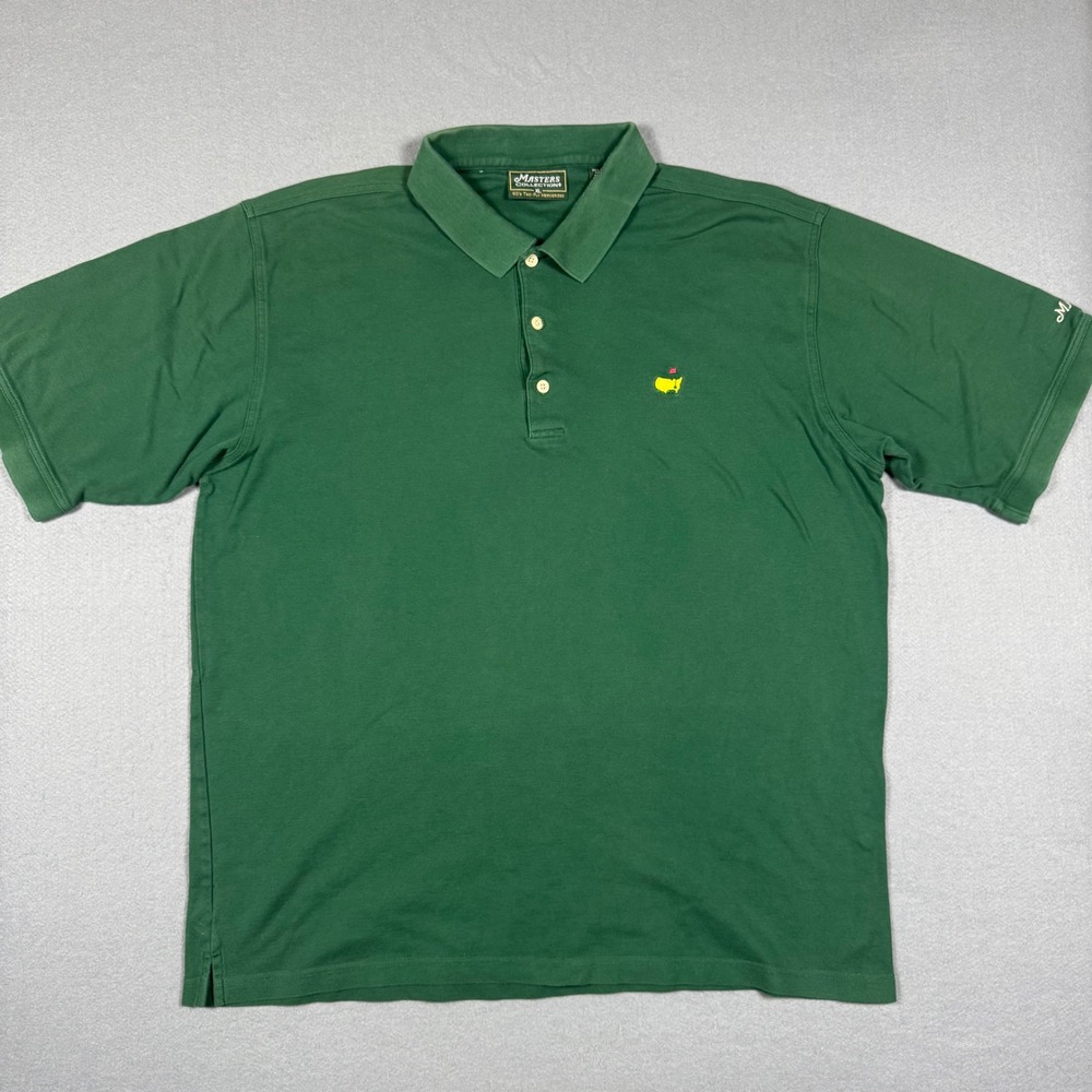 Masters Collection Green Pima Cotton Golf Polo Shirt Mens XL Embroidered Logo